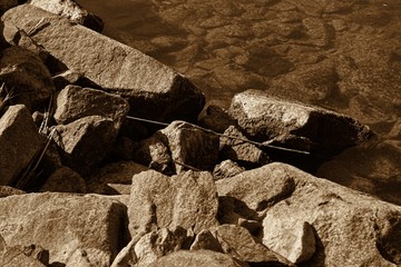 stone in the desert