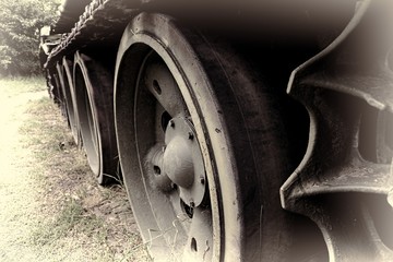 wheel of a tank