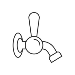 Beer tap outline icon