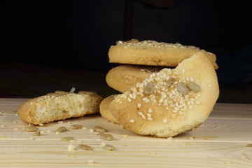 Butter cookies. Homemade shortbread cookie.