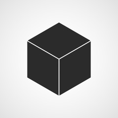 Cube icon. Vector illustration