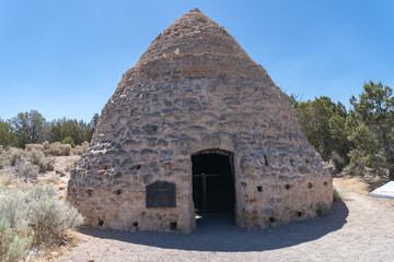 Charcoal kiln in Old Irontown, a ghost town in Utah near Cedar City,