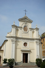 Fototapeta na wymiar Church of San Giovanni Battista in Alba, Piedmont - Italy
