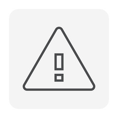 warning icon black