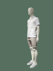 Full-length male mannequin.