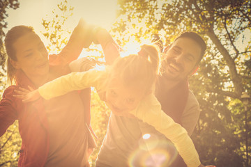 Fly with me. Family on the first place. Autumn season.