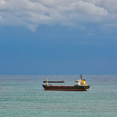 Fototapeta premium General Cargo Ship in the Sea