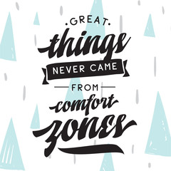 Typography for t shirt or sweatshirt printing and embroidery. Print for tee. Inspirational quote, motivation.