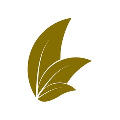 triple leaf logo design