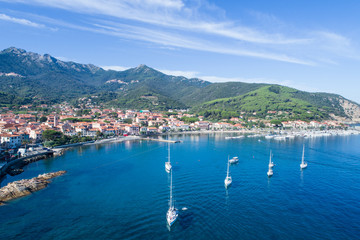 Island of Elba, Italy. Port of Marciana Marina