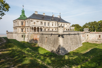 Renaissance castle. Podgoretskiy castle in Ukraine. 
