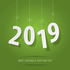 Paper 2019 digits on a green background.