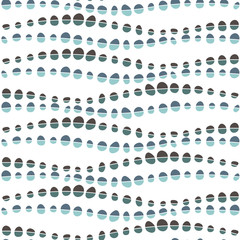 Seamless wave drops pattern background. Vector texture