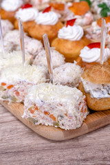 Catering food close up