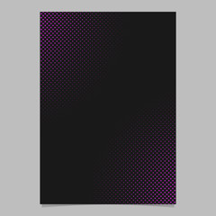 Abstract halftone dot pattern page template design- vector brochure background graphic