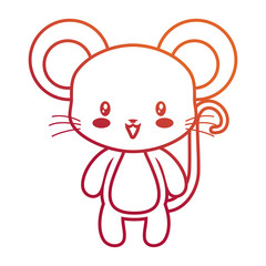 cute mouse animal baby drawing