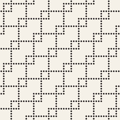 Vector seamless pattern. Modern stylish abstract texture. Repeating geometric tiles..