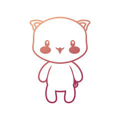 cute piggy baby sitting cartoon