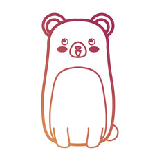 cute bear teddy animal baby drawing