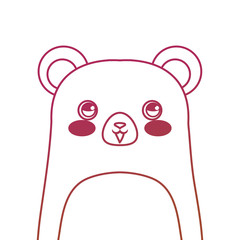 cute bear portrait cartoon mammal