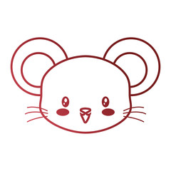 cute face mouse cartoon animal