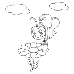 Working bee illustration