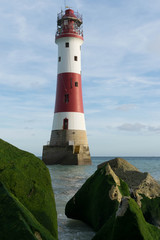 Lighthouse in the sea with only one access only while tide off.