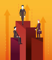 Fototapeta premium businessmen teamwork success