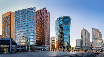 panoramic view at the potsdamer platz, berlin
