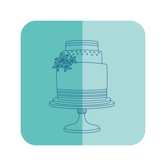 wedding cake floral decoration on stand