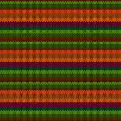 Seamless background with a knitted texture, imitation of wool. Multicolored diverse lines.