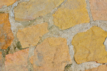 Old stone floor texture and background, Walkway in garden
