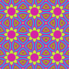 Seamless background pattern with a variety of multicolored lines.