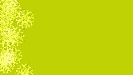 Obraz premium Abstract background with a variety of colorful snowflakes. Big and small.