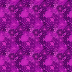 Seamless background pattern with various colored circles.