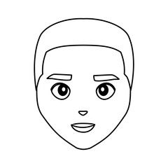 Obraz na płótnie Canvas man face character profile male