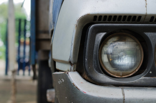 Lights of old trucks
