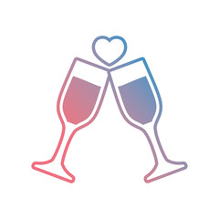 champagne glasses icon