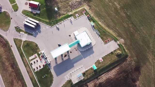 New gas station along the highway.