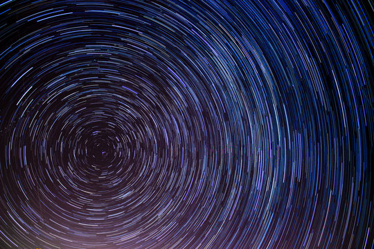 blue startrail