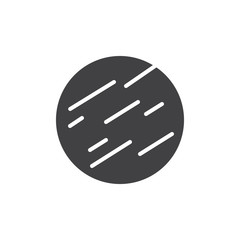 Jupiter vector icon. filled flat sign for mobile concept and web design. Space planet simple solid icon. Symbol, logo illustration. Pixel perfect vector graphics