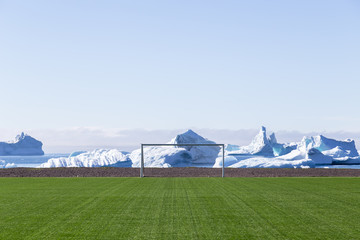 Soccer Field in Qeqertarsuaq, Greenland
