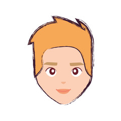 Fototapeta premium man face character profile male