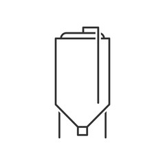Brewery tank outline icon