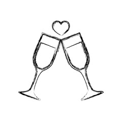 champagne glasses icon