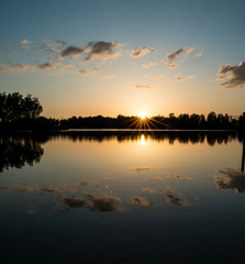 Sonnenuntergang am See 