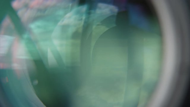 Offene Kamerablende schlie&szlig;t