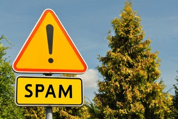 Uwaga spam - obrazy, fototapety, plakaty