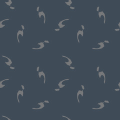 Obraz premium UFO military camouflage seamless pattern in different shades of grey and navy blue colors