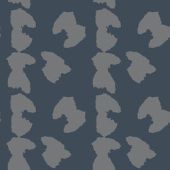 UFO military camouflage seamless pattern in different shades of grey and navy blue colors
